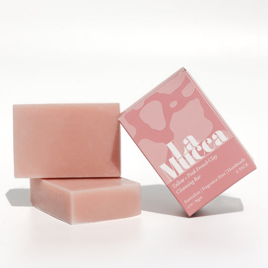 Tallow + Pink French Clay Soap (2-pack) PRE-ORDER